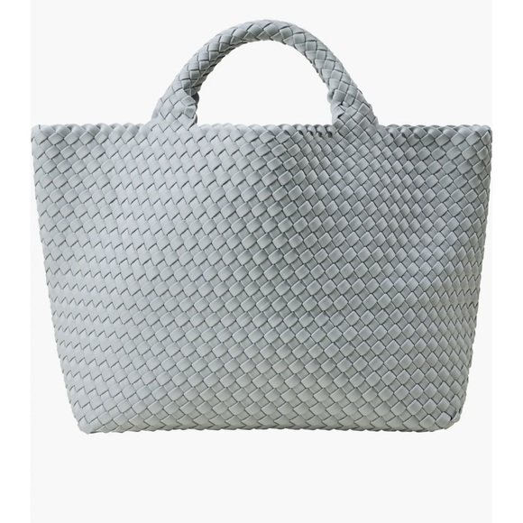 Naghedi Light Blue Woven Tote Bag - Picture 3 of 16